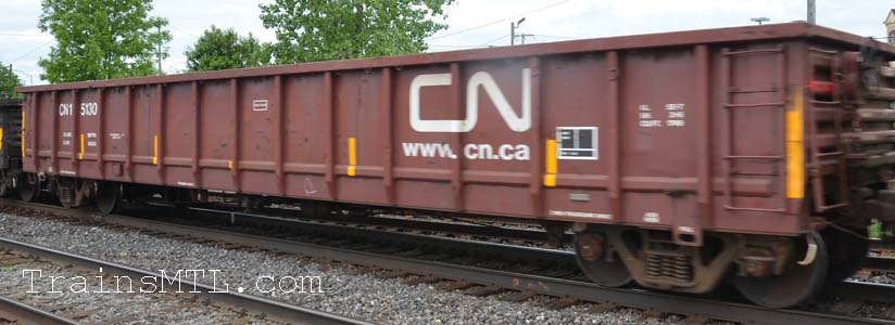 Car/wagon CN135130 left side / coté gauche